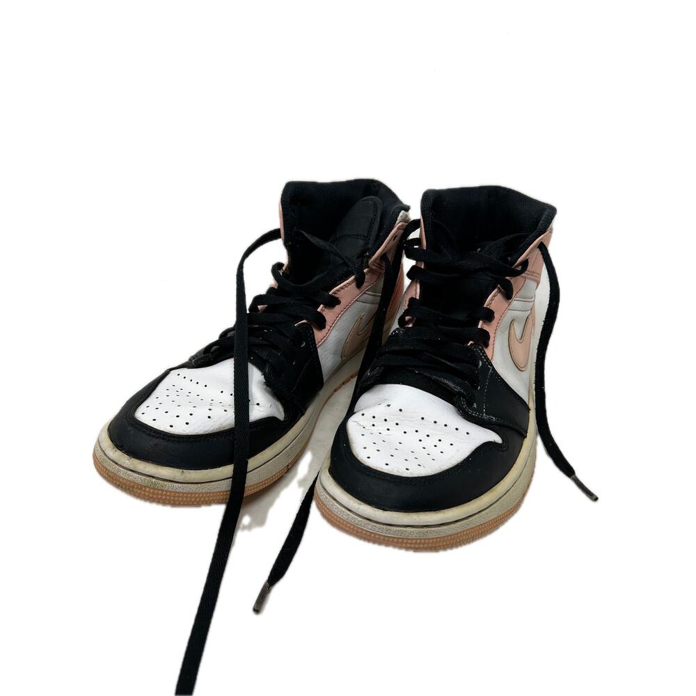 Nike Jordan 1 Mid Arctic Orange Black Toe Mens 9.5